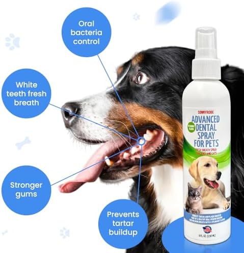 Dog Dental Spray Removes Tartar, Plaque and Freshens Breath Instantly. The Most Advanced Dental Spray for Healthy Teeth, Gums and Oral Health Care for Your Dog, Cat or Pet - 1-8 oz. Bottle - Image 6