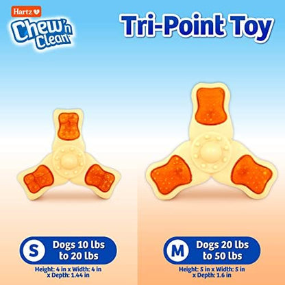 Hartz Chew ‘n Clean Chew Toy and Treat in One Chicken Flavored Tri-Point Dog Toy, Small (Pack of 2) - Image 3