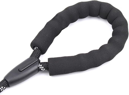 Reflective Dog Leash for Night Walking, 5FT Heavy Duty Rope with Padded Handle & 360° Swivel Clip, Tangle-Free Design for Small Medium Large Dogs