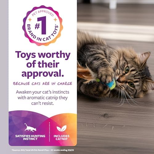 SmartyKat Flutter Balls Catnip Plush and Feather Cat Toys, Erratic Motion for Batting & Pouncing Fun for Cats & Kittens, Set of 2 - Image 2