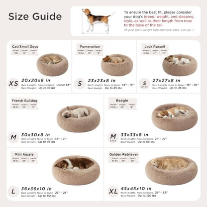 Bedsure Calming Cat Beds Donut Round Washable Kitten Bed,20 inches Darkgrey - Image 6