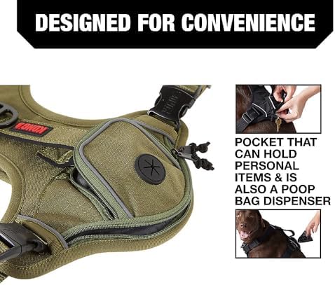 KONG Ultra Durable Waste Bag Harness (Medium, Green) - Image 3