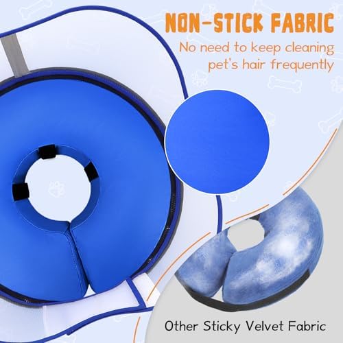 Elevated Inflatable Dog Cone Collar Alternative After Surgery, Dog Donut Collar, Soft Pet Cone to Stop Licking for Small Medium Large Dogs - Image 4
