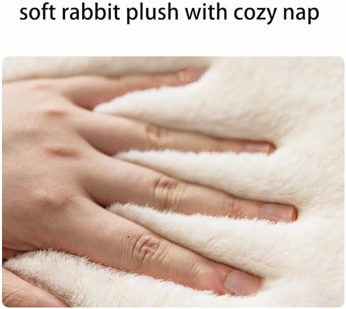 Soft Cat Dog Window Sill Pad Perch, Fluffy Windowsill Dog Mat Pillow Seat Bed, Cat Pet Cushion for Window Sill Mat (Beige, 12"x24")