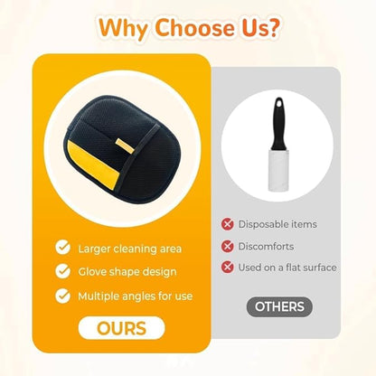 Pet Hair Removal Glove for Cats & Dogs, Static Removal Gloves for Pet Hair,Reusable Pet Hair Remover Glove (1 PCS)