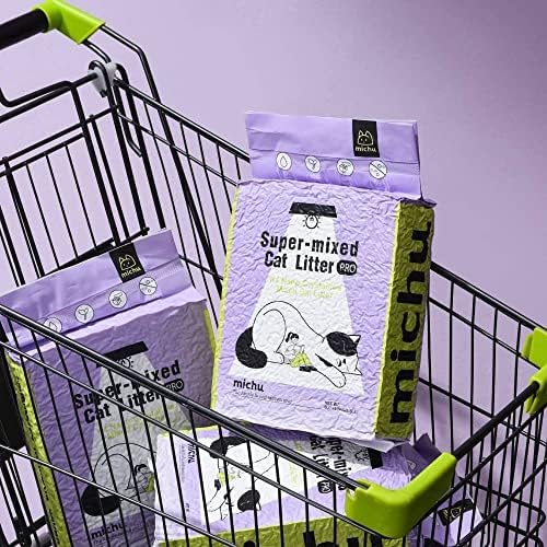 Michu Tofu Cat Litter Natural Clumping Tofu Cat Litter 5.5lb/88oz 5 Scents (Peach + Mixed, 2 Pack) - Image 6