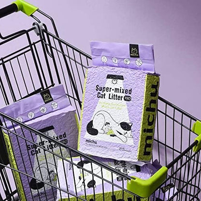 Michu Tofu Cat Litter Natural Clumping Tofu Cat Litter 5.5lb/88oz 5 Scents (Peach + Mixed, 2 Pack) - Image 6