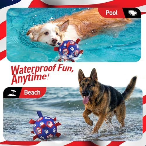 QDAN Dog Balls with Straps, Large Herding Balls for >90lbs Dogs, Soccer Toy - Image 4