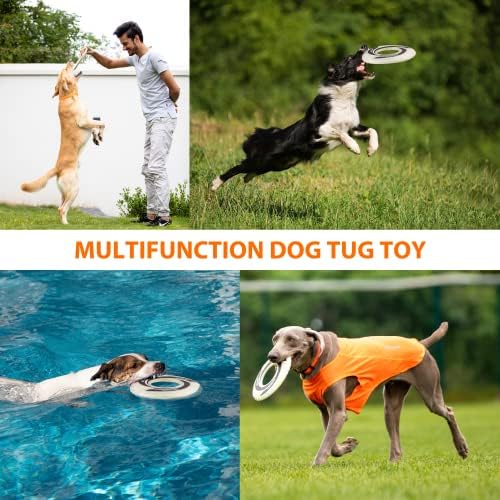 SKIPDAWG Dog Flying Disc Tug Toy, Glow Dog Fetch Toy for Outdoor Play - Image 6