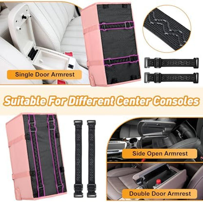 Portable Dog Car Seat for Small Dogs, Puppy Car Seat, Pink - Image 4