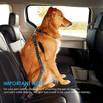 URPOWER Retractable Dog Seat Belt, Adjustable Safety Belt, 2 Pack - Image 7