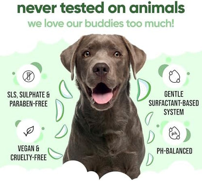 Shed Control Dog Shampoo by Buddycare | Aloe & Lemongrass Scented | with Aloe Vera and Pro Vitamin B5 (33.8oz) - Image 5