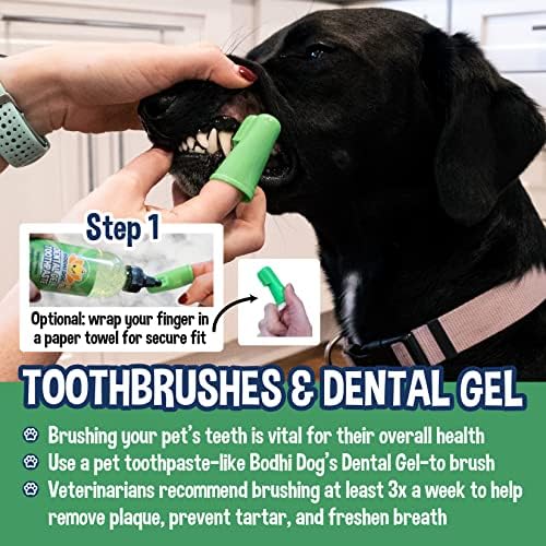 Bodhi Dog Finger Toothbrush for Dogs & Cats - Puppy Toothbrush with Soft Flexible Silicone Bristles, Gentle for Sensitive Gums, Promotes Healthy Teeth & Gums, Easy Teeth Cleaning Tool (8 Count) - Image 5