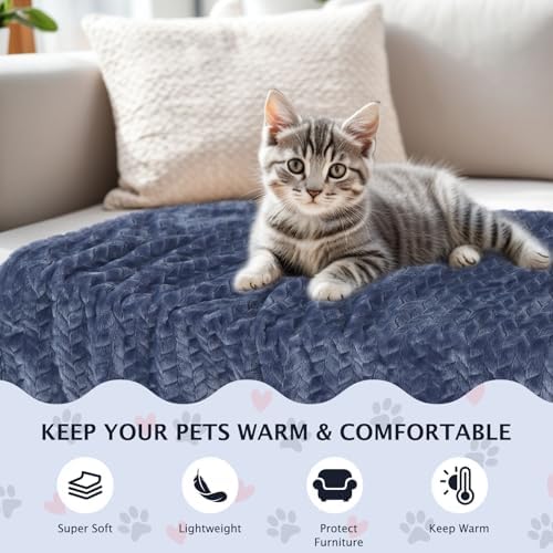 BVAGSS 6 Pack Small Dog Blanket, Super Soft Warm Pet Cover Blankets, Wheat Ears Print Puppy Fleece Flannel Blanket for Small Medium Dogs and Cats MW003 - Image 6