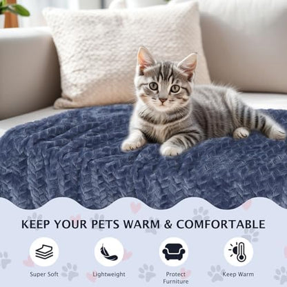 BVAGSS 6 Pack Small Dog Blanket, Super Soft Warm Pet Cover Blankets, Wheat Ears Print Puppy Fleece Flannel Blanket for Small Medium Dogs and Cats MW003 - Image 6