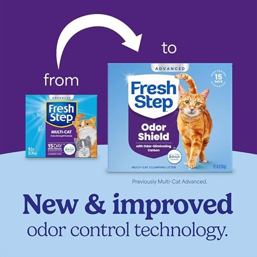 Fresh Step Advanced Odor Shield Multi Cat Clumping Cat Litter, 18.5 lb, 2Pk - Image 2