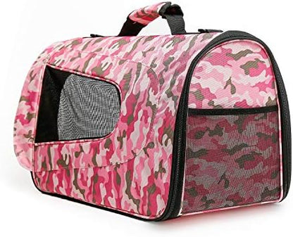 Pawer 18” x 11”x 11” Soft-Sided Foldable Airline Approved Pet Carrier for Cat, Puppy and Small Dog, Washable 600D Oxford Fabric, with Handle and Strap for Carry, Multiple Colors Available - Image 6