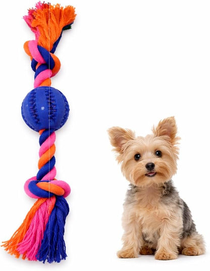 Medium and Small Puppy Toys - Puppy Teething Toys, Chew Toys for Dogs, Small Dog Rope Toys, Treat Dispensing Dog Toys for Puppy Training and Dental Health, Ideal for Dog Owners