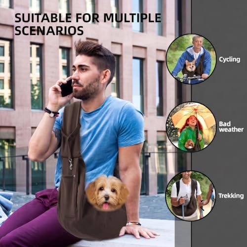 ARZQUT Dog and Cats Carrier Sling, Small Pet Carrier with Storage Pocket - Image 2