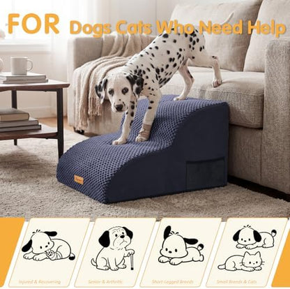Topmart High Density Extended Foam Dog Ramp&Steps 2 Tiers,11.8" High - Image 6