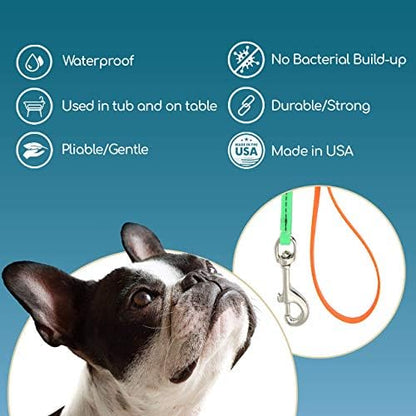 Jelly Pet Grooming Lead for Dogs | Great for Kennels, Veterinarians and Dog Grooming Salons | Biothane Leash - Easy to Clean, Waterproof & Durable Noose Loop | Made in the USA | 5/8" x 6' - Image 4
