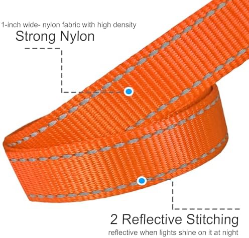 10FT Dog Leash with Traffic Handle Reflective Large Medium Dogs - Image 5