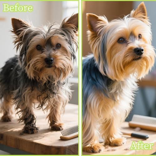 Cloud-Shaped Soft Bristle Small Dog Brush, Puppy Essentials (Green) - Image 5