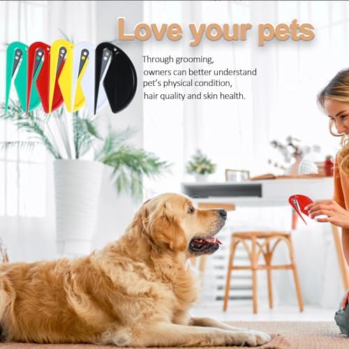 5pcs Pet Knot Opener Knotting Comb Removal Dematting Hair Flea Brush Shedding Tool Matted Fur Tick De Remover Matting Grooming Supplies for Indoor Medium Long Haired Cats Dogs Tangled - Image 3
