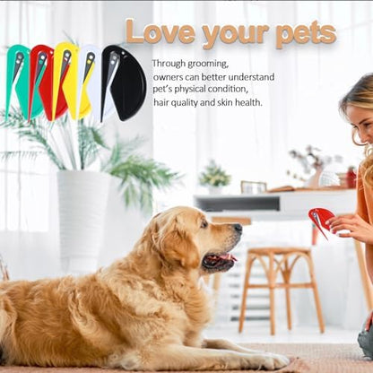 5pcs Pet Knot Opener Knotting Comb Removal Dematting Hair Flea Brush Shedding Tool Matted Fur Tick De Remover Matting Grooming Supplies for Indoor Medium Long Haired Cats Dogs Tangled - Image 3