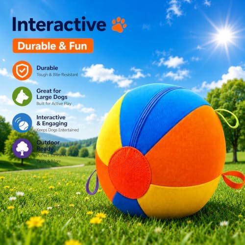Herding Ball for Dogs, 22.3" XL Outdoor Exercise Toy for Medium Large Dogs - Image 2