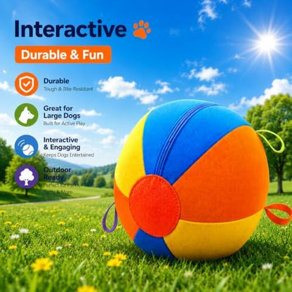 Herding Ball for Dogs, 22.3" XL Outdoor Exercise Toy for Medium Large Dogs - Image 2