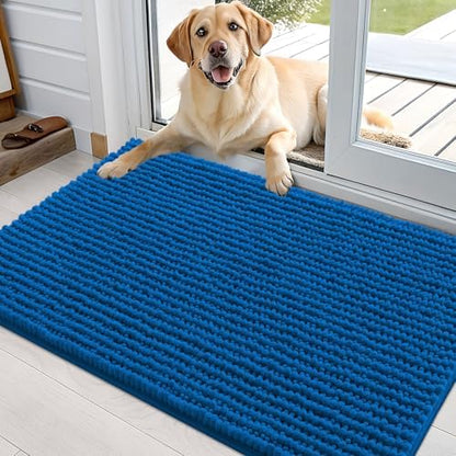 OLANLY Dog Door Mat for Muddy Paws 36x24, Extra Absorbent Chenille Mud Mat by OLANLY
