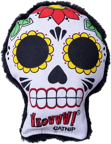 Yeowww! Catnip La CAT-rina Toy for Cats - Día de Los Muertos Design - Made in the USA - Stuffed with Organically Grown Catnip by YeowwwCatnip