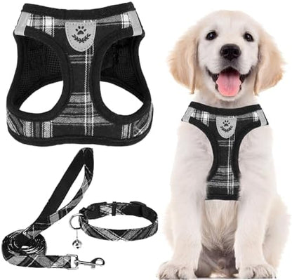 PUPTECK Dog Harness, Collar and Leash Set No Pull for Small Medium Sized by PUPTECK