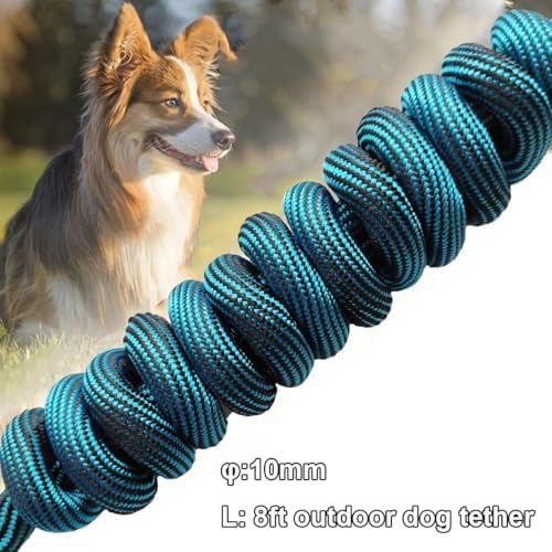 BTINESFUL Tie-Out Long Rope Dog Lead 8/12/20/30/50/75ft Dog Tether for Yard - Image 3