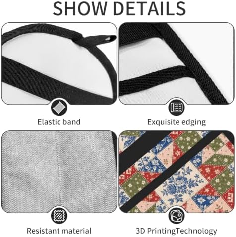 Patchwork Quilt Pet Hair Removal Glove Brush Hair Remover Tool for Carpet - Image 4
