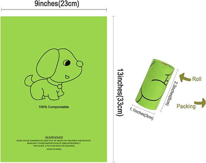 Petmolico Attachment,Waste Bag Dispenser Zippered Pouch, Fits Any Leash, Includes Free Roll of Dog Bags, Poop Bag Dispenser - 2 Packs, Little Dinosaurs