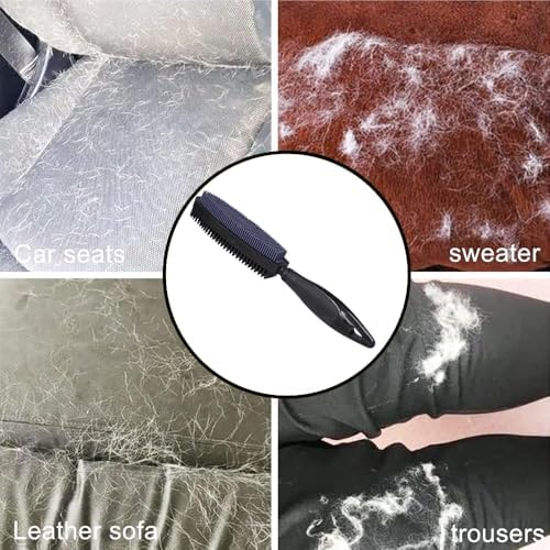 Premium Rubber Pet Hair Brush - Removes Hair from Couches & Pets' Coats B - Image 5