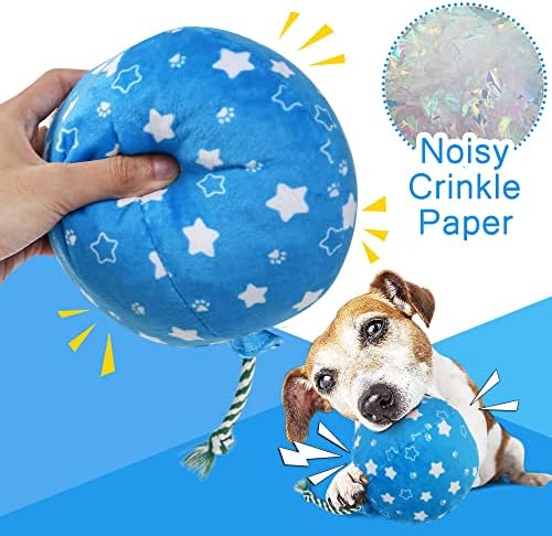 3PCS Dog Birthday Toys, Crinkle Squeaky Dog Toys for Small Medium Large Dog - Image 3