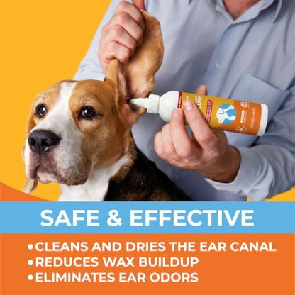 Paw Science Dog Ear Cleaner - Cat & Dog Ear Infection Treatment - Medicated Pet Ear Wash, Flush, and Cleaning Solution for Dogs and Cats - Remedy for Itchy Yeast Relief - Image 4