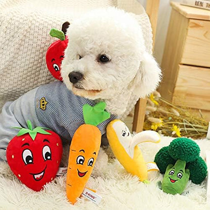 Squeaky Broccoli Plush Dog Toy