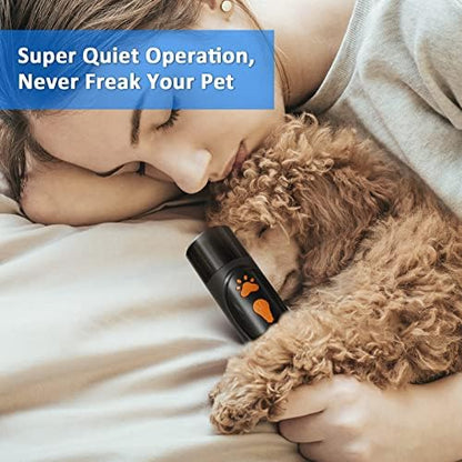 YABIFE Dog Nail Trimmers and Dog Nail Clippers Kit, Whisper Quiet Electric Grinder with Light, for Small, Medium, Large Dogs, Cats Toenail Grooming, 3 Speeds - Image 3