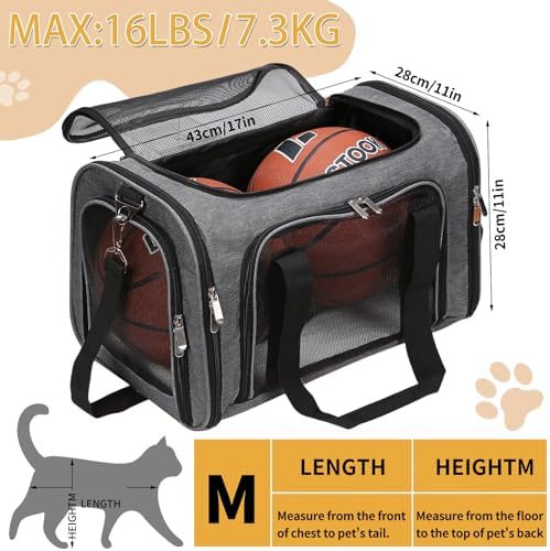 Soft-Sided Cat/Dog/Pet Carrier, Collapsible Pets Travel Carriers - Image 3