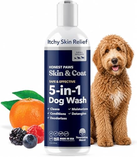 Dog Shampoo and Conditioner, Itchy Skin Relief, Sensitive Skin, Smelly Dogs by HonestPaws