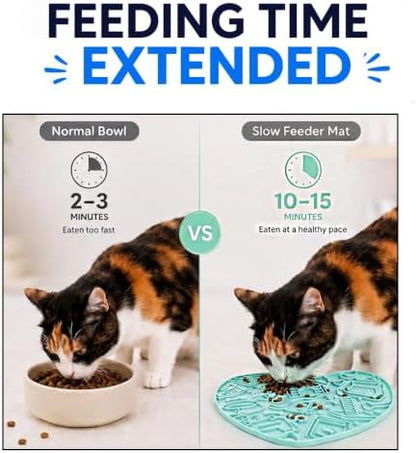 Interactive Cat Puzzle Feeder & Dog Enrichment Toy, Slow Feeder for Indoor Cats, Kittens, Puppies & Small Dogs, Treat Dispensing Food Puzzle to Encourage Foraging, Mental Stimulation & Reduce Boredom - Image 4