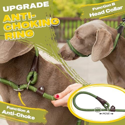 Fida Durable Slip Lead Dog Leash, 6 FT x 1/2" Dog Training Leash, Green - Image 3
