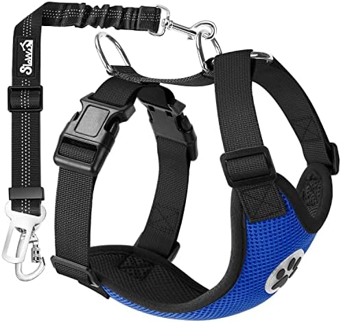 SlowTon Dog Seat Belt Harness for Car, Dog Car Harness & Seatbelt, BL L by SlowTon