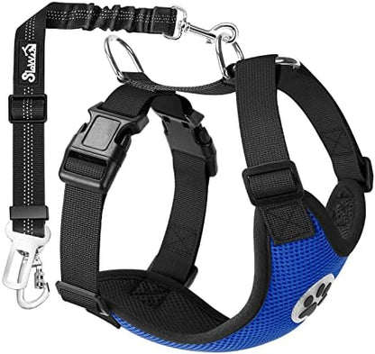 SlowTon Dog Seat Belt Harness for Car, Dog Car Harness & Seatbelt, BL XS by SlowTon