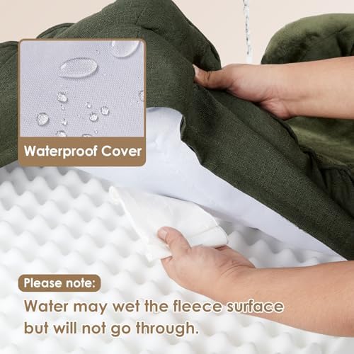 EHEYCIGA Orthopedic Small Dog Bed, Waterproof Memory Foam Washable Pet Beds - Image 3