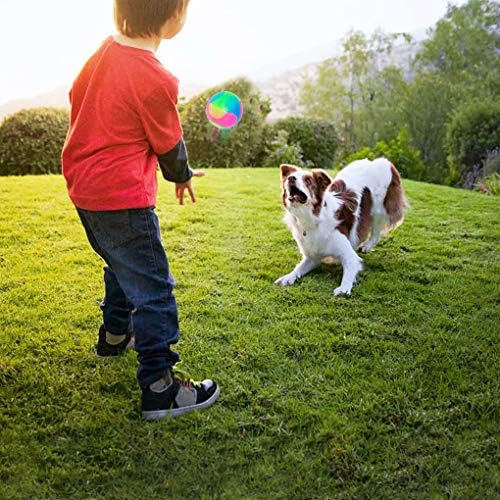 4 pcs Large Light Up Dog Balls Flashing Elastic Ball Glow in The Dark Interactive Pet Toys for for Golden Retriever,Labrador,Large Dogs - Image 3